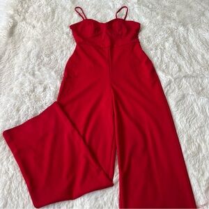 Elegant Red Jumpsuit